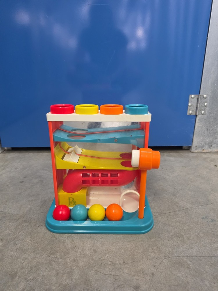 B. toys Whacky Ball Pound-a-Ball Activity Toy Multicolor Hammer 12+ Months