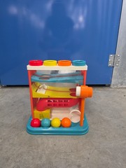 B. toys Whacky Ball Pound-a-Ball Activity Toy Multicolor Hammer 12+ Months