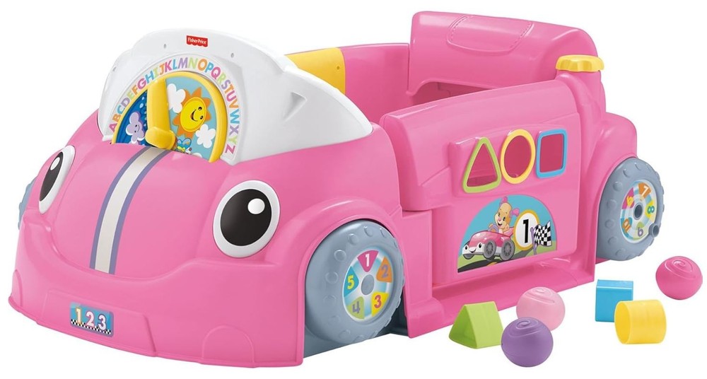 Fisher-Price Laugh & Learn Crawl Around Car, Electronic Learning Toy Activity