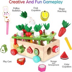 Educational STEM Wooden Toys for Toddlers – Shape Matching & Color Recognition!
