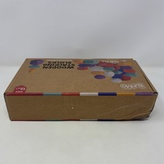 Montessori Educational Wooden Toy Blocks BUNMO XL Wood Stacking Rocks 38 Pc