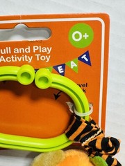 Halloween Bear Pumpkin Pull & Play Activity Toy 5″ x 9″ Age 0+ Halloween NWT