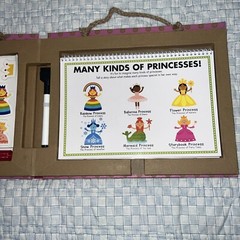 Melissa & Doug Play Draw Create Princess Reusable Drawing Magnet Kit 60pc Set.