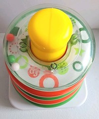 FISHER-PRICE Brilliant Basics Rock-a-Stack Base Ring toddler Christmas Color