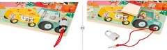 Janod Farm Lock Activity Board-5 Types of Fasteners-FSC Wooden Toy-3 Years +, J0