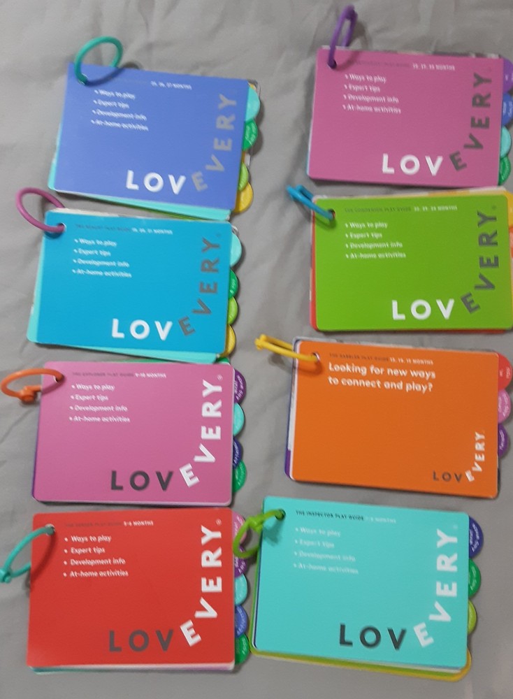 Lot-8 Lovevery Play Guides from 5 To 30 Months (Do not have 11-12mo or 16-18 mo)