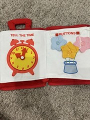 deMoca Quiet Book Soft Activity For Baby Fine Motor & Sensory Skills