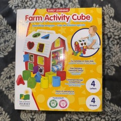 Award Winning Farm Activity Cube Shape Sorter Early Learning Toy for Toddlers…