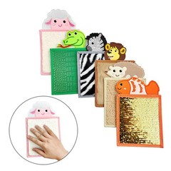 6Pcs Assorted Sensory Mats Educational Learning Polyester Animal Sensory Tiles