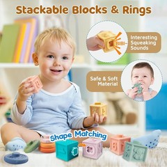 Wooden Building Blocks Shape Sorter – Baby Development