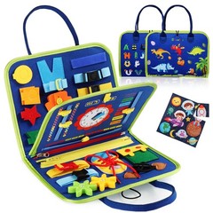 Busy Board Montessori Toy for 3-6 Year Old Toddlers – Educational Activity De…