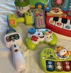9 Kids And Toddler Interactive Toy Lot – Fisher Price, Vtech, & More
