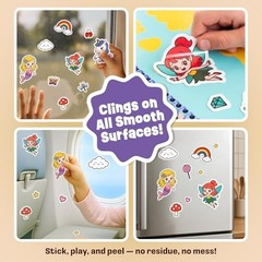 Unicorn Sticker Book – 50 Reusable Stickers for Girls – Unicorns and Magic