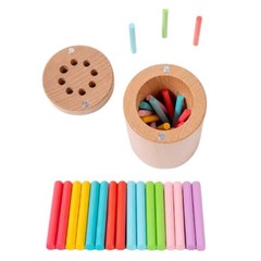 Montessori Wooden Color Sorting Shape Puzzle Toy for Toddlers Color
