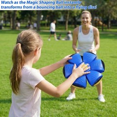Magic Bouncing Ball for Kids- 3-in-1 Pop Up Flying Saucer Ball with 6 LED Lig…