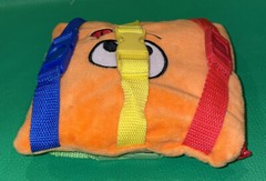 Buckle Toys BIZZY Square Plush Orange Numbers Animals Zipper Activity