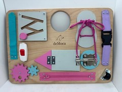 deMoca Busy Board Montessori Toys Toddler Kids Wooden Activities