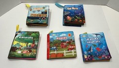 Dr. Rapeti And Teytoy Soft Baby Book Bundle Numbers, Sea World, Animals, Fruits
