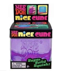 NeeDoh Nice Cube, Satisfying Square Shaped Sensory Toy-Purple