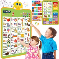 Interactive Talking Alphabet Wall Chart – Engaging ABC & 123s Music Poster