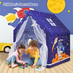 Kids Tent Blue Space Toddler Playtent for Boys,Large and Foldable Kids Playho…