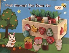 Skyfield Fruit Harvest Fun Game Cart – Shape And Color Recognition Wood Toy