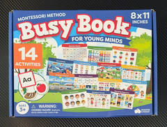 Montessori Busy Book for Toddlers Ages 3+, 20 Piece Classroom Educational Poster