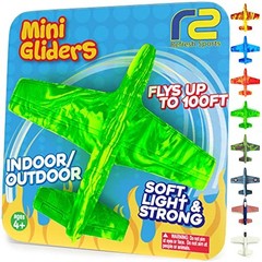 Foam Airplane – Best Outdoor Toys for Kids 3 4 5 6 7 8 9 + Year Old Boys Green