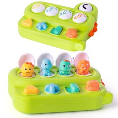 Cause and Effect Pop Up Dinosaur Baby 6-12 Months, Sensory Early Learning Fin…