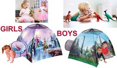 Play Tent Tunnel Dinosaur or Fairy Kids Pop Up Indoor Outdoor Fun Playhouse