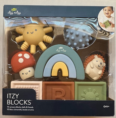 Itzy Ritzy – ITZY Blocks 10 SENSORY BLOCKS – 0M+ – NEW IN BOX