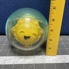 Fisher Price Hello Sunshine Rattle Ball Sensory Baby Toy Sun Rainbow Beads