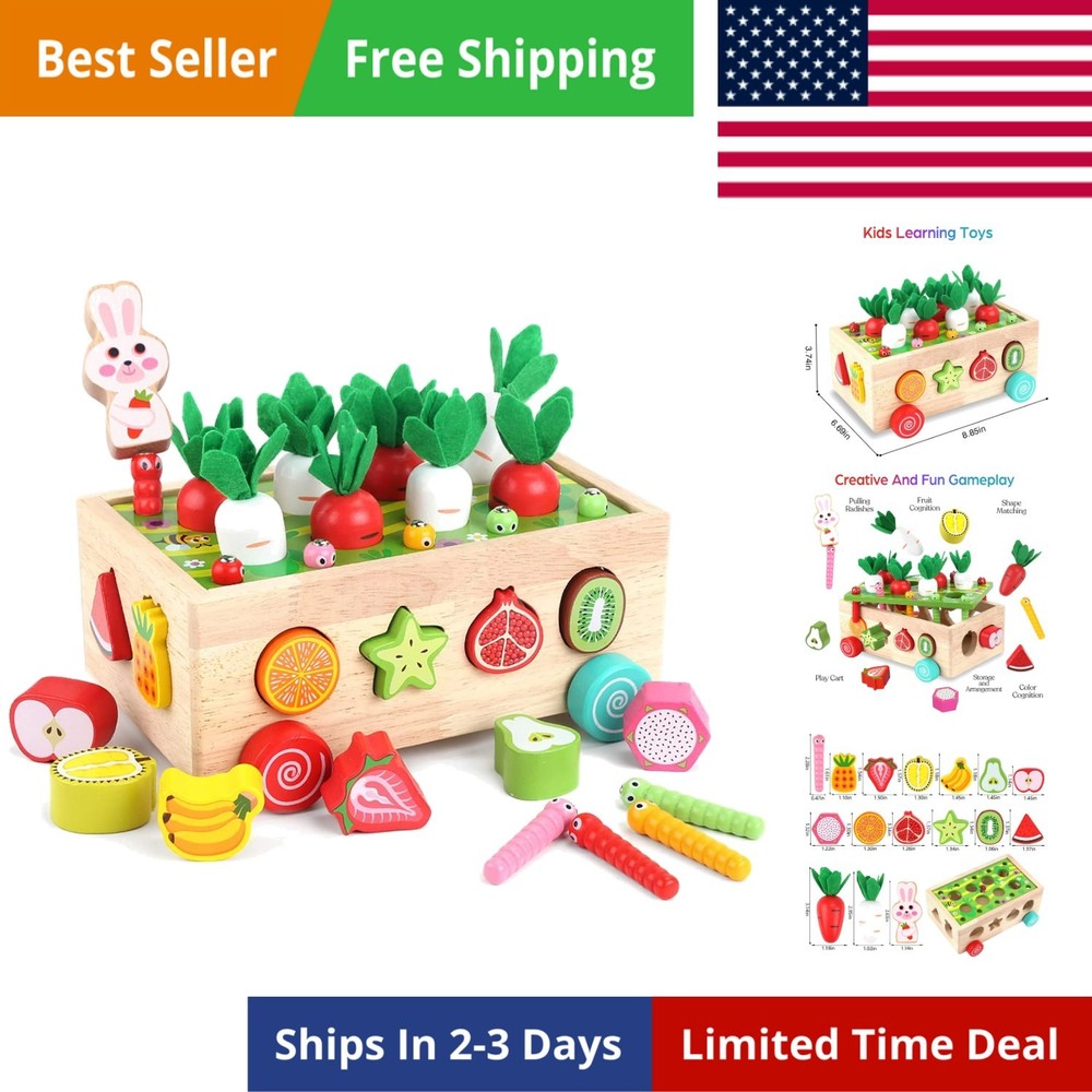 Toddlers Montessori Wooden Educational Toys for Baby Boys Girls Age 1 2 3 Ol…