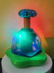 Bright Starts Press & Glow Spinner Baby Toy Lights Sound Music Blue Ocean Fish