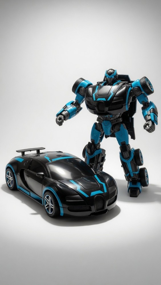 Transformable Robot Sports Car Toy Educational Kids Model Vehicle Gift