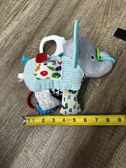 Eric Carle Elephant On-the-Go Developmental Activity Toy Crinkle Teether Sensory