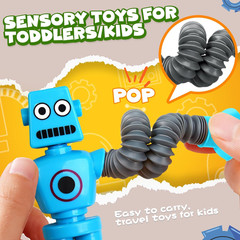 Robot Sensory Travel Roadtrip Toys 4Pcs for Toddlers Kid Boy Year Old Ages 3 4 5