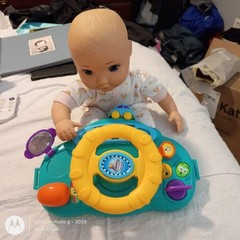 Two BABY TOYS Babydoll & 1st Driver Wheel BOTH ARE PERFECT Batteries Included
