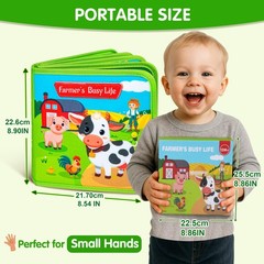 Montessori Busy Book for Toddlers 1-3 – Farm Animal Sensory Busy Board for 1 …