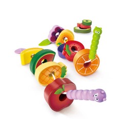 Caterpillar Fruit Threading Toy Educational Fine Motor Skills Play Set