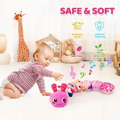 Kmuysl Baby Toys 0-6 6-12 Months Sensory Music Animal Stuffed Toy For 0 1 2 3 4