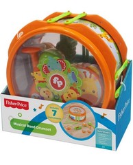 Fisher-Price KFP2136 Musical Band Drum Set, Multicoloured
