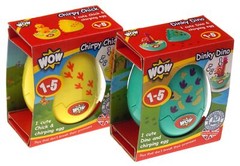 Wow Dinky Dino & Chirpy Chick Eggs Lot 2 Chicken Dinosaur Chirping Fun Kids Toy