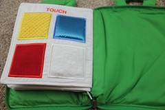 My Quiet Book Plush Infant Learning Activity Toy Skills Zip Toddler Green deMoca