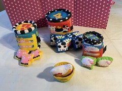 VTG. 2003 MANHATTAN BABY TODDLER COUNTING & SORTING FARM BLOCKS, 1ST MATH, VHTF