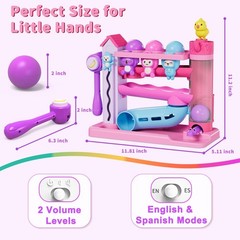 Musical Toddler Toys for 1 2 3 Years Old, Educational Baby Toys 12-18 Months wit