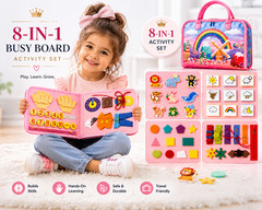 Toddler Busy Board Montessori Toys, Sensory Board Busy Book, Toys for Toddlers