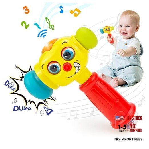 Toys for 1 Year Old Boy Birthday Gift – Hammer Baby Toy 12-18 Months, Musical