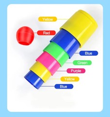 Children Throw Circle Game Ferrule Stacked Toys Fun Indoor Outdoor Parent-Child