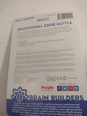 Rattle Baby Brain Builders: Eddie Rattle Educational Age 5 Months